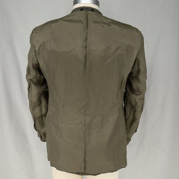 Mani Sport Coat Mens 40S Taupe Brown Wool Mens Jacket 3 Button Saks Fifth Ave - Picture 10 of 16